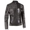 Philipp Plein Black Studded Punk Jacket