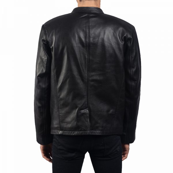 Black Leather Blazer For Men