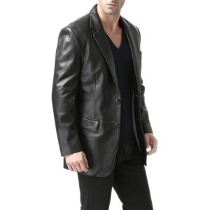 buy leather blazer for men