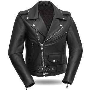 Classic Womens Leather Motorcycle Jacket