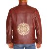 Mens Superior Screen printing Leather Jacket