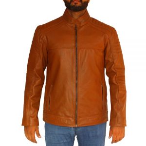 Mens Wilsons Superior Leather Jacket Front