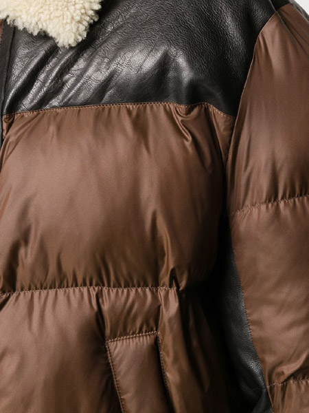 panelled zipped puffer jacket 5