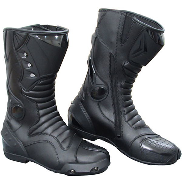 Motorbike Leather Long Racing Shoes