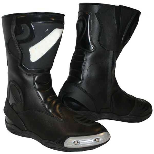 Real Quality Black Motorcycle Riding Boots Sport Shoes