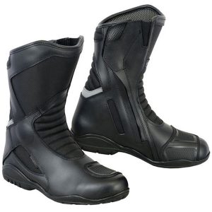 Unisex Breathable Sports Style Leather Motorcycle Boots