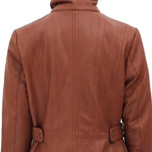 shearling leather coat for women