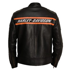 Bill Goldberg Harley Davidson Biker Jacket Back