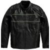 Harley Davidson Mens Luminator 360 Black Leather Jacket
