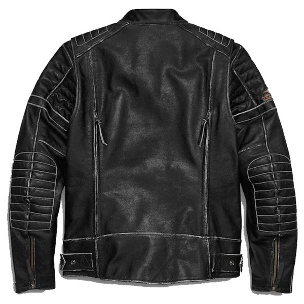 High quality Harley Davidson jacket black for men Back