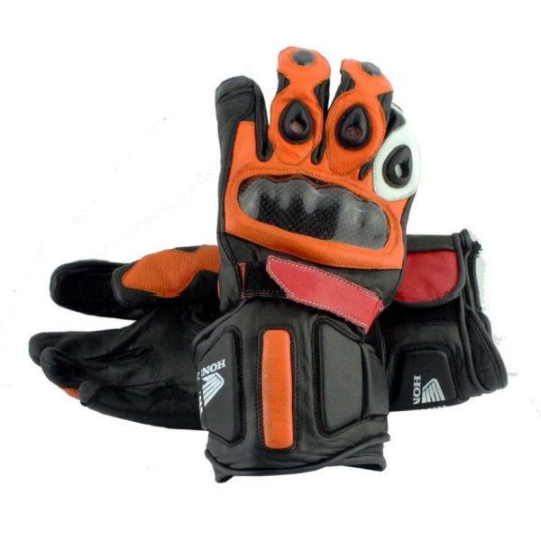 Honda Repsol Motorbike Leather Gloves
