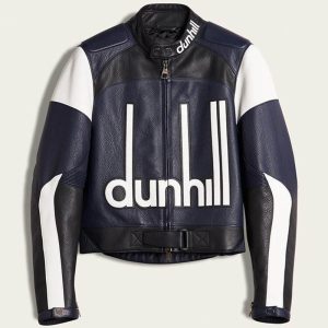 Mens Dunhill Leather Motorcycle Jacket