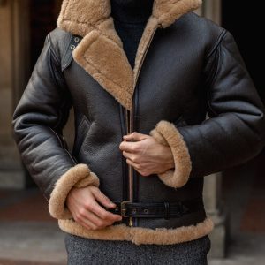 Mens Shearling Leather Jacket