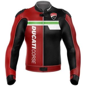 Ducati Corse Repsters Motorcycle Leather Racing Jacket