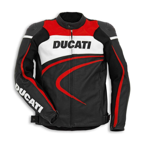 Ducati Motorcycle Leather Racing Jacket