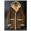 mens shearling leather coat