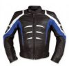 Shark Blue Biker Leather Jacket