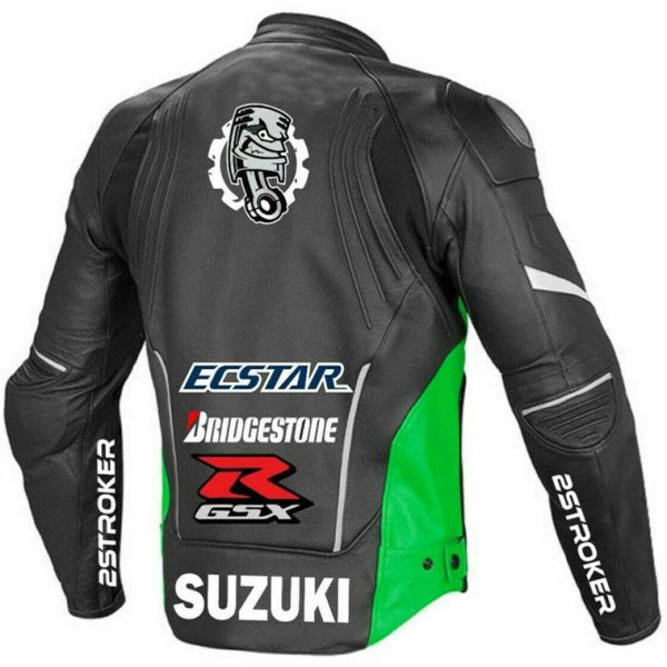 Suzuki Motul Gsxr Motorcycle Leather Racing Jacket Back