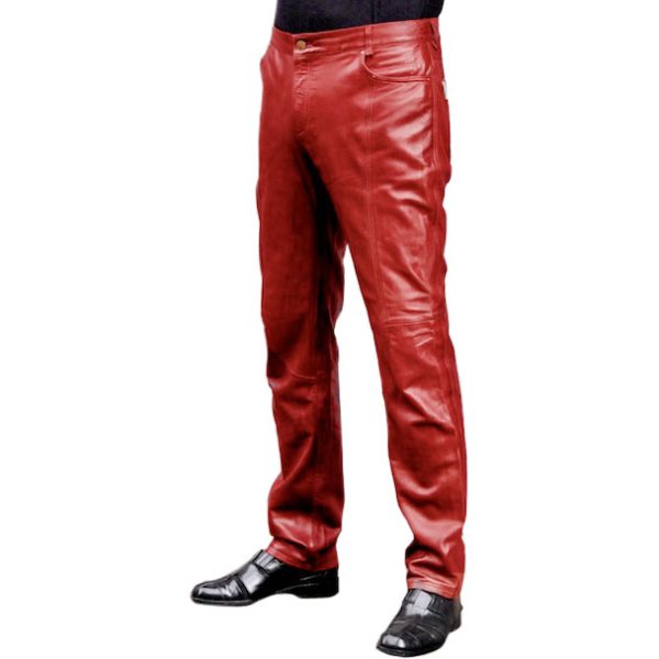 fashionable mens leather pants