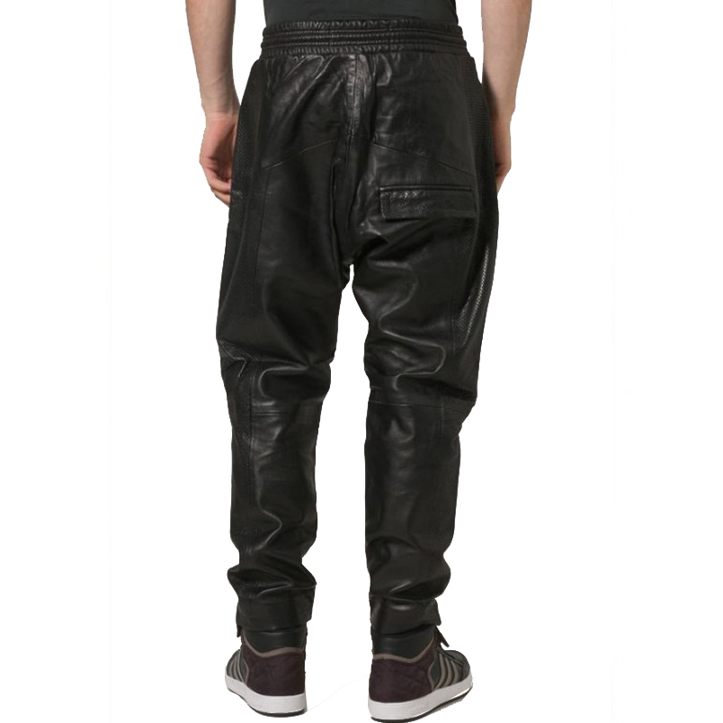 leather cargo pants men