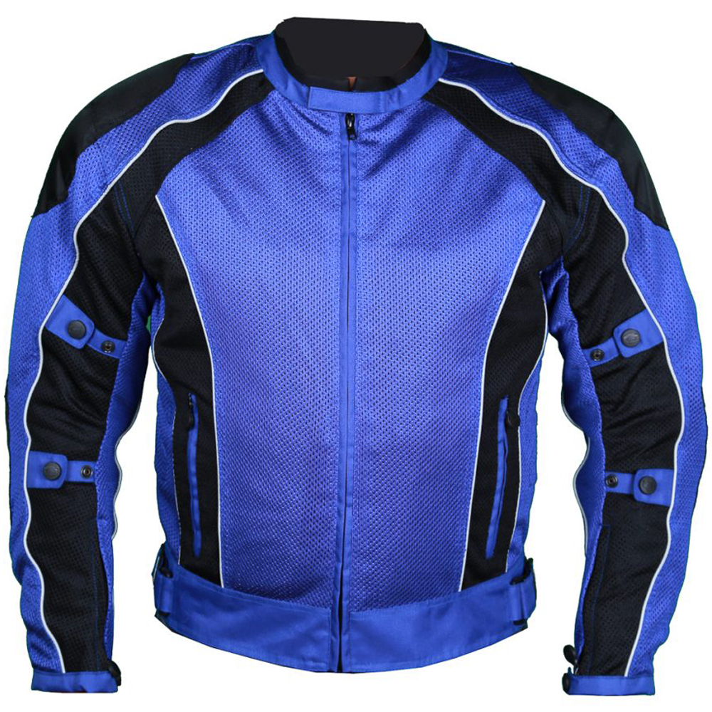 Blue Summer Joy Motorcycle Mesh Jacket
