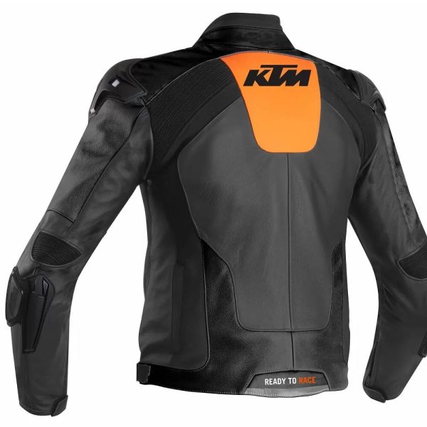 KTM Motorcycle Black And Orange Jacket Back