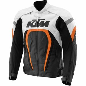 KTM Orange Motorcycle Leather Jacket