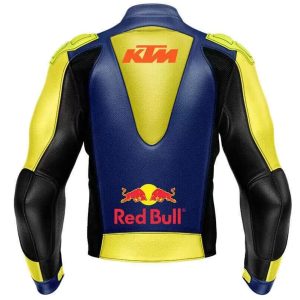 KTM RedBull Motorcycle Racing Leather Jacket Back
