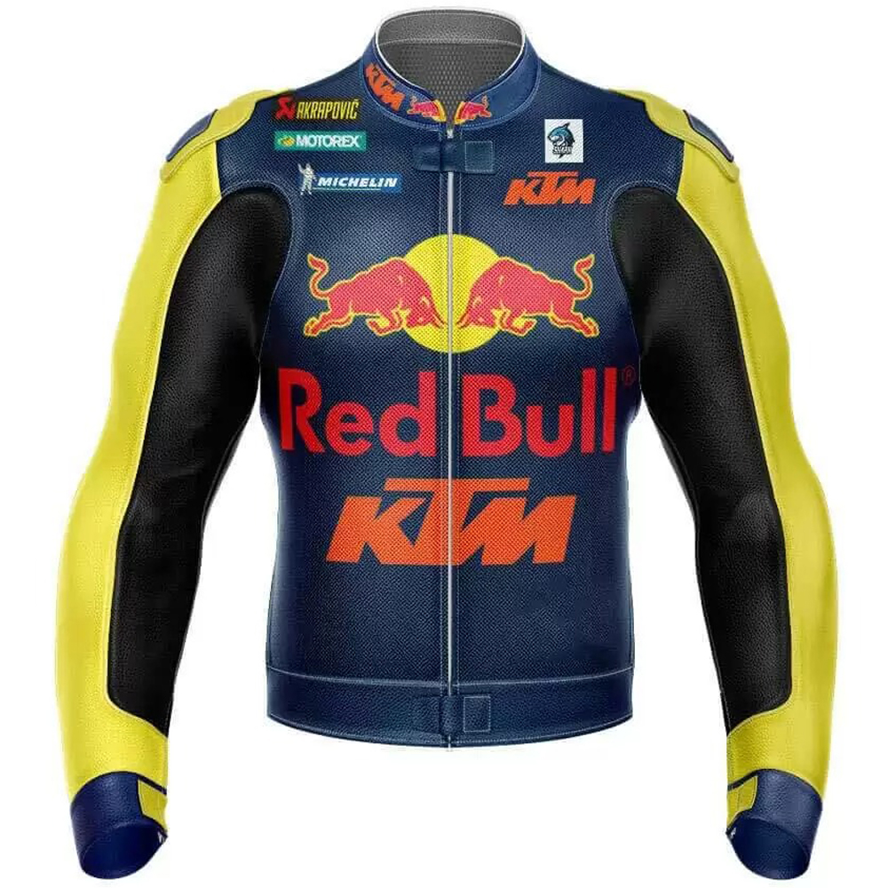 KTM RedBull Motorcycle Racing Leather Jacket