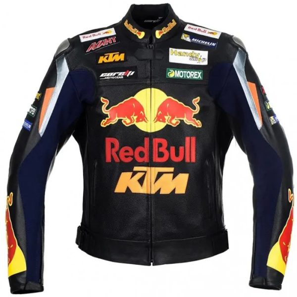 Mens Redbull KTM Motorcycle Racing Leather Jacket
