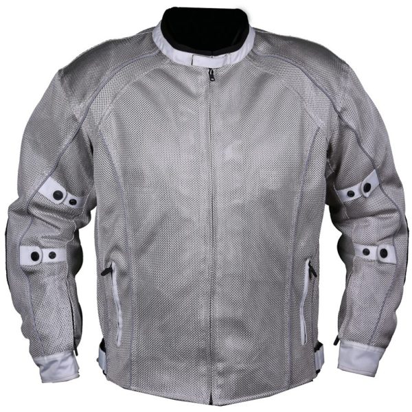 Summer Riding Motorcycle Grey Mesh Jacket