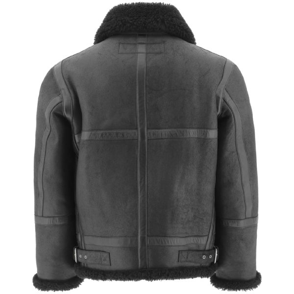 Shearling Leather Jacket Black