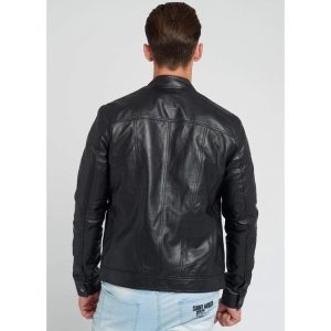 bomber leather jacket for men
