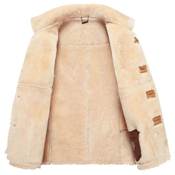 shearling leather coat on sale