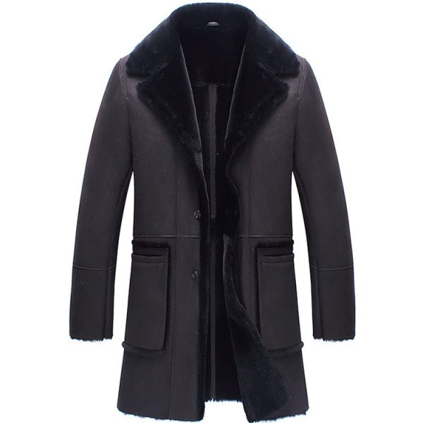 shearling trench coat