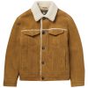 Mens Light Brown Heiden Shearling Leather Jacket